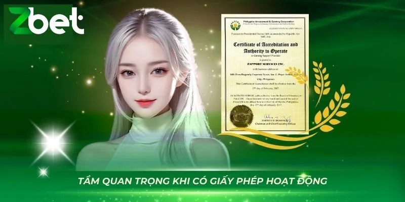 Tầm quan trọng của giấy chứng nhận hoạt động